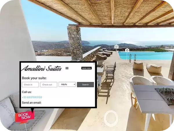 Luxury villa in "walk in a minute" 3d tour